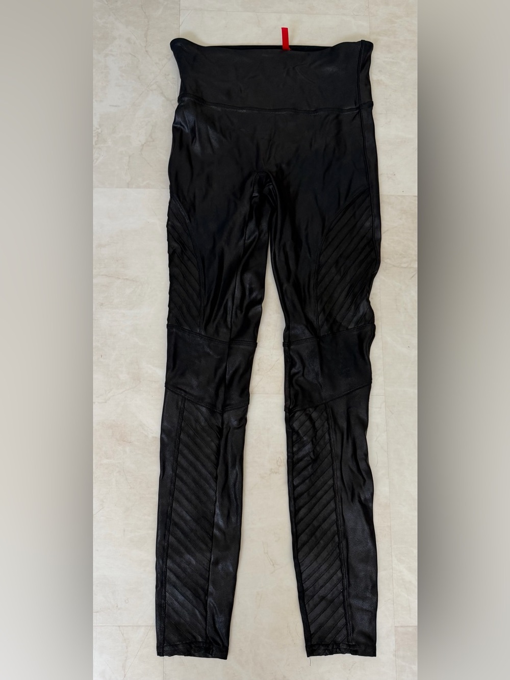 Spanx Faux Leather Moto Leggings size S/P
